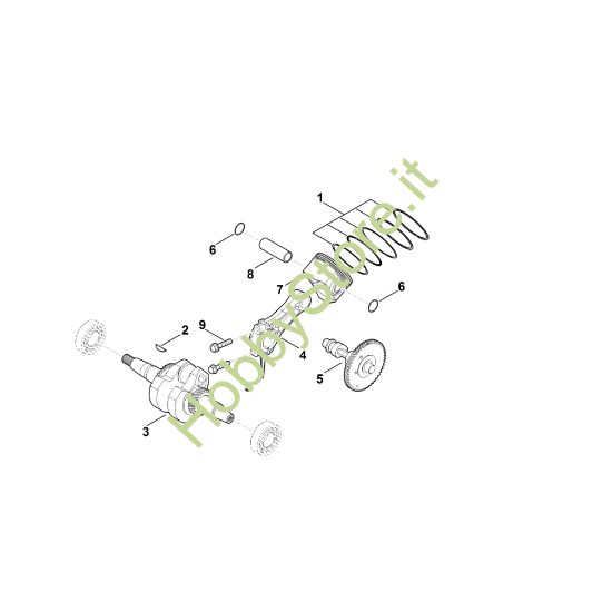 Picture of D - Albero motore, pistone EHC 600.0 (EHC600-0001)